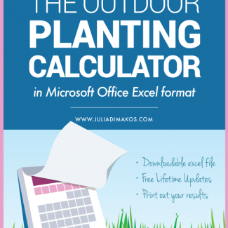 Outdoor Planting Calculator (Microsoft Excel Version)